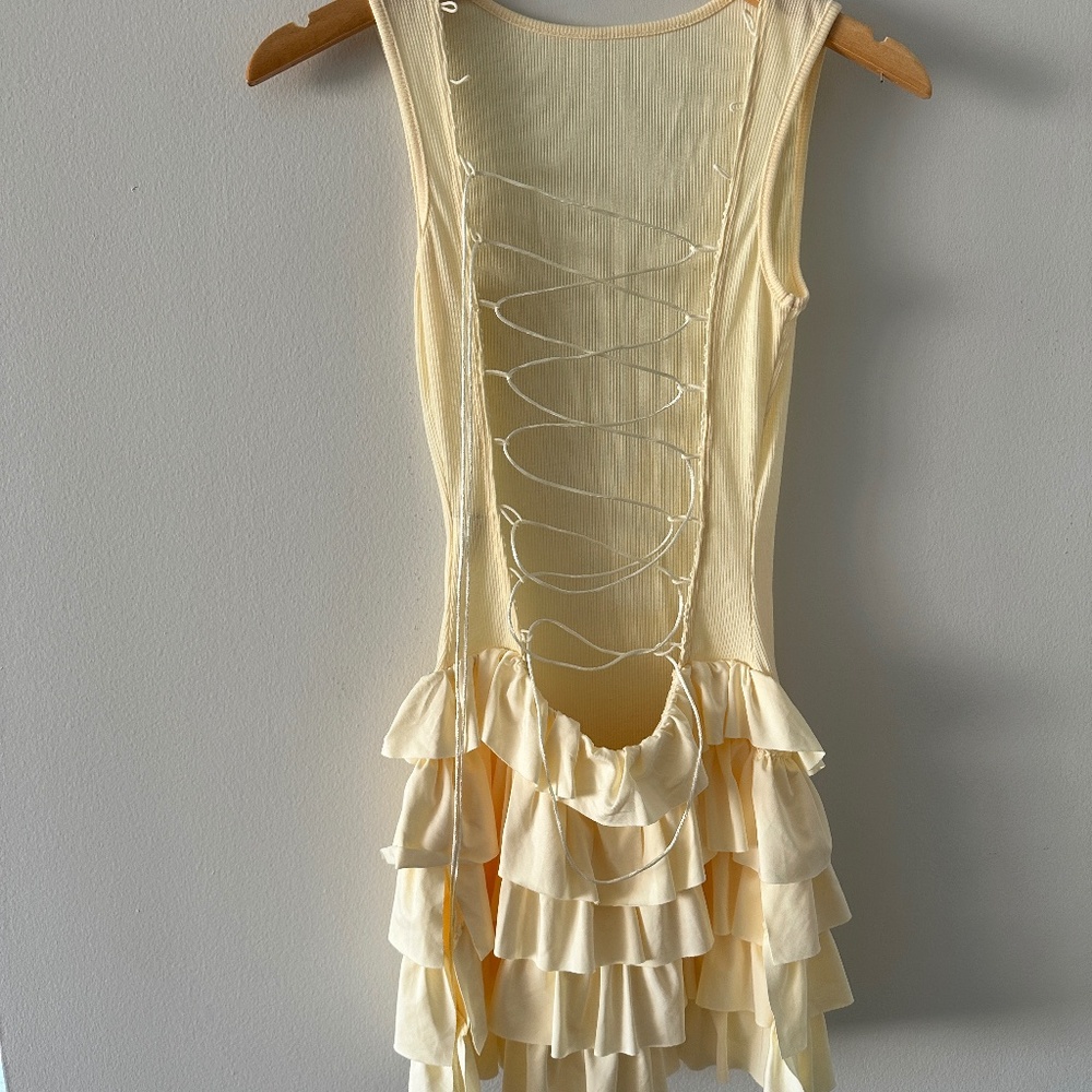 yellow dress cute summer dress